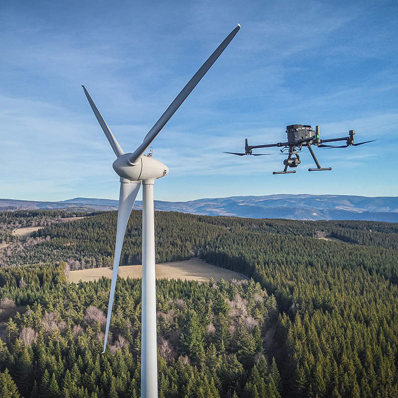 Eolienne Drone Expertise Lozere